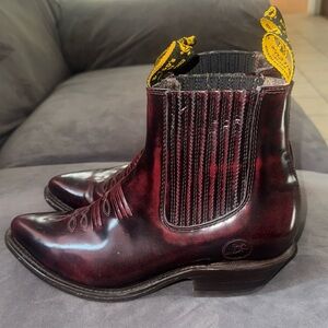 Men's Pointed Toe Western Ankle Boots